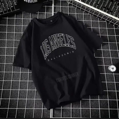 New Trendy Summer Collection T shirt New Stylish LOS ANGELES CALIFORNIA Design Tee shirt Round Neck Export Quality Top